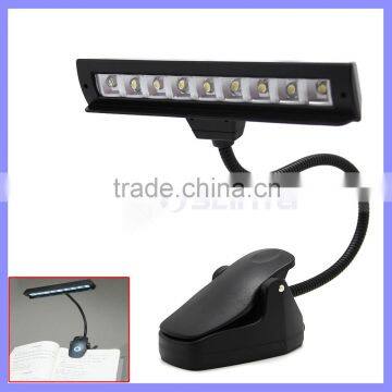 9*7LM LED Any Direction Gooseneck Music Stand Lamp LED Clip on Desk Lamp