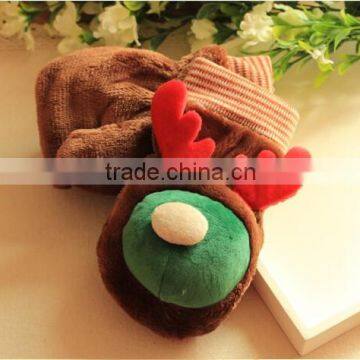 Plush Kids Gloves of Reindeer Style/Soft Stuffed Animal Gloves for Kids/Lovely Small Stuffed Glove