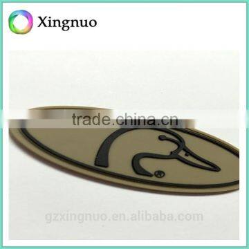 Embossed custom 3D rubber patch for clothes