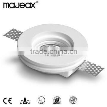 Modern recessed Gypsum Plaster Gesso round ceiling down light ceiling downlight fittings