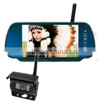 RV-700WS-1 7inch car wireless reversing camera with rearview mirror & CCD/CMOS camera