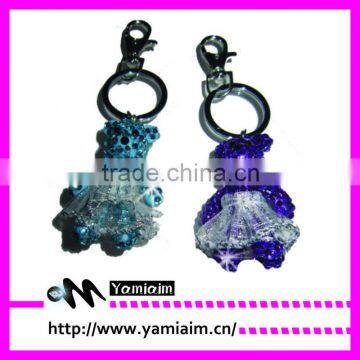 Crystal bear phone keychain gift items