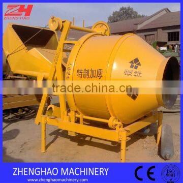 electric concrete mixer JZC350 self loading concrete mixer with lift