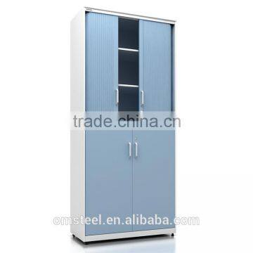 KD 2 Tiers Lockable Steel Furniture Office Cabinets With Roller Doors