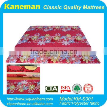 thin flower coir pad mattress with zipper