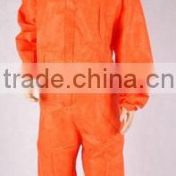 Disposable Orange SMS Protective Coverall safety clothing