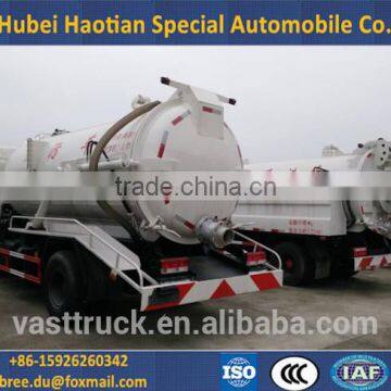 3~12 cbm waste water suction truck for sewage cleaning/fecal treatment