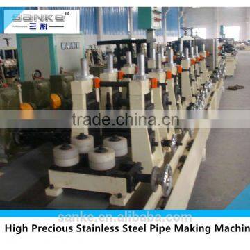 High precise SS welded pipe making machine for various sizes of pipes