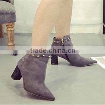 woman boots 2016 heel boots with decoration love boots