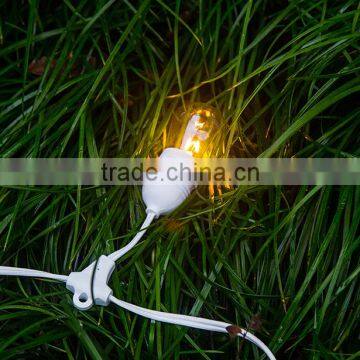 Outdoor Commercial String Globe Lights 48 Feet Long With 15 Hanging Dropped Sockets photo-2