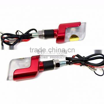 BJ-SL-058 Motorcycle Accessories Red Aluminum Housing LED Motorcycle Turn Signal Lights Chopper Bobber photo-3