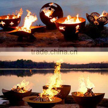 Metal Rust Design Fire Ball Fire Pit Ball photo-5