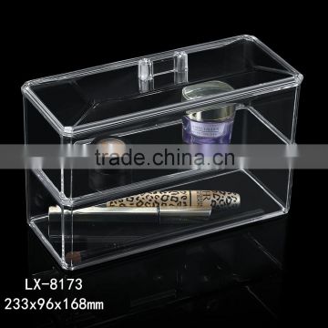 2015 Taizhou LSX PS wholesale makeup boxes clear acrylic cosmetic case