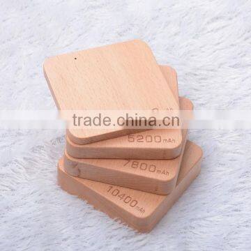 AWC910 Best Quality Beech and Walnut Wood+Aluminium Portable Charger Power Bank 10400mah Power Bank photo-6