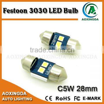 28mm 3030 festoon 3W high intense error free car reading light license plate light