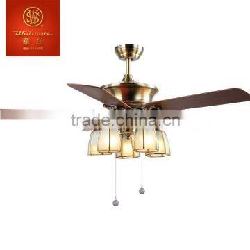WAHSON Brand 52 "5 Blades Plating Green Bronze Color Luxury Ceiling Fan FZD-132-44