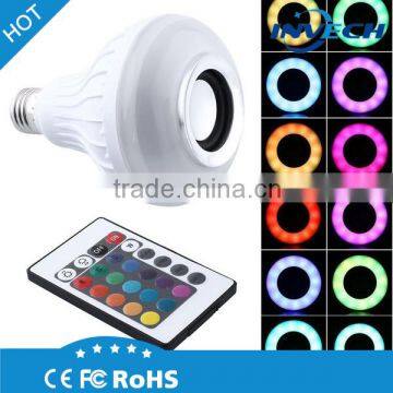 Bluetooth 4.0 Control Mini Smart LED Bulb Music Audio Speaker