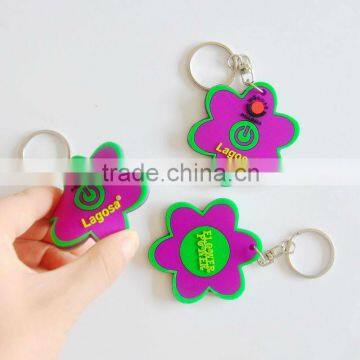 2013 fashion 2D/3D effect soft pvc separable key chain