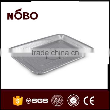 stainless steel ractangular punching steam tray