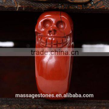 Red Jasper Skull Ring / Red Jasper Rings