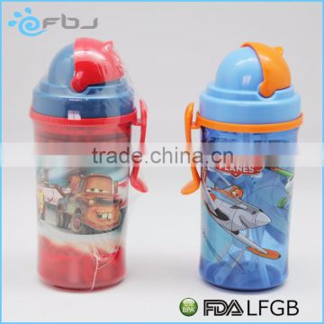 PC Plastic Type And Plastic Material Clear Kids Plastic Water Bottles .