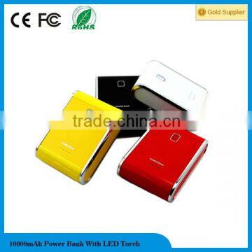 high quality portable power bank 10000mah 18650 Batteries USB Chargers external battery pack