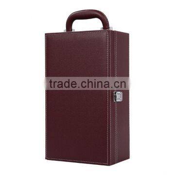 Custom Logo Printed High End Leather Wine Gift Box photo-5