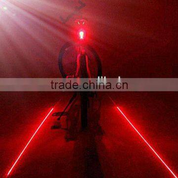 LED bicycle laser tail light/braking warning LED bike light