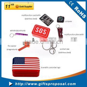 Outdoor Travel Portable SOS Emergency Equipment Survival Emergency Kits