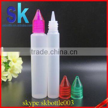 High Quality pe Plastic Pen Shape Squeeze Unicorn Dropper Bottle 10ml 15ml 30ml With Screw Cap for E-liquid photo-3