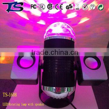 3W rgb led rotating led disco ball light with MP3 player