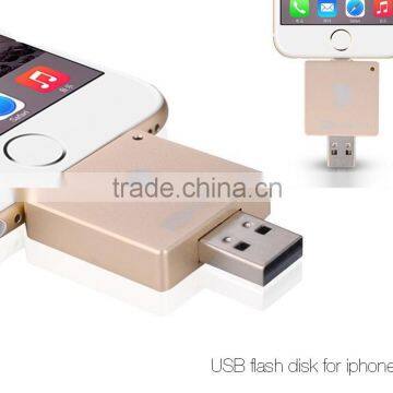 Popular USB flash disk for iphone aluminium alloy cases