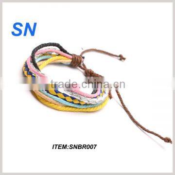 2013 hot sell fashion new design pretty genuine rope bracelet