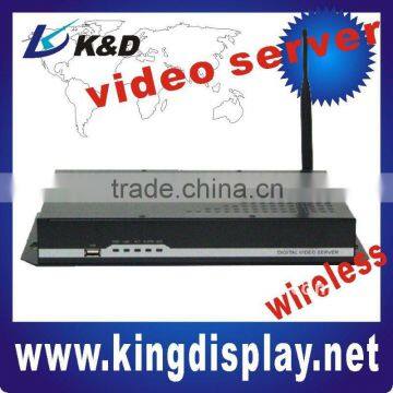 Wired / Wireless Digital Video Server with Storage