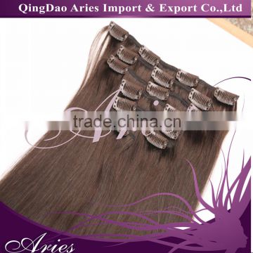 Double Drawn 220g Remy Cheap 100% Human Hair Clip In Hair Extension