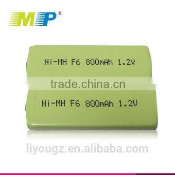 Low Price !!! 2016 Hight Quality Rechargeable Batteries Manufactures In China NI-MH F6 800mAh 1.2v