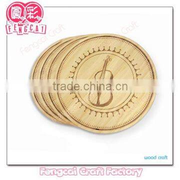 Wood Coaster/ cup mat/plase mat(Wooden craft in laser-cutting & engraving)