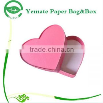 super quality retail store heart shaped plain pink printed handmade luxury custom paper gift packing box