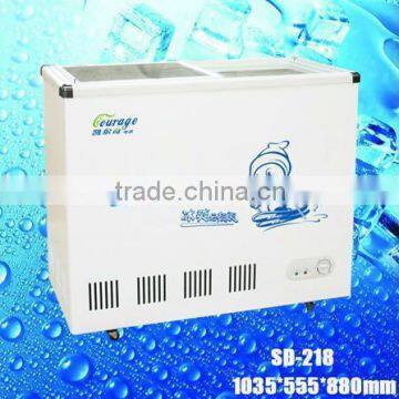SD-258 Open Top Refrigerator,open Showcase Refrigerator Icecream Fruit Gas Chest Freezer photo-3