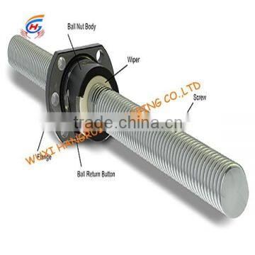 Cheap Chrome steel ball screw and ball screw nut RM 2505 FK for CNC Machinery