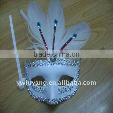 2011 hottest sale the real grizzly feather mask for carnival