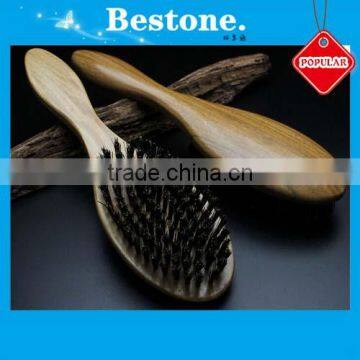 Custom Sandal Wood Hair Brush With Bristle