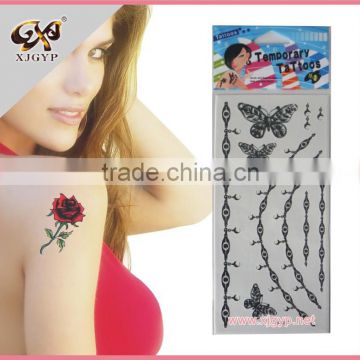 kids flower tattoo sticker/perfume tattoo sticker/fake tattoo stickers