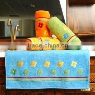 multi-color bath towels