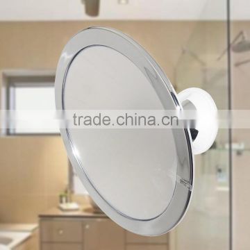 7.7" Adjustable bathroom makeup mirror, fog free shaving mirror, silver chromed suction cup mirror