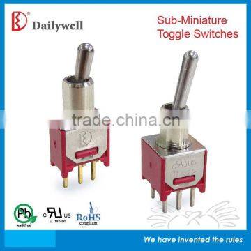 DPDT 6P SPDT 3P Miniature Toggle Switch