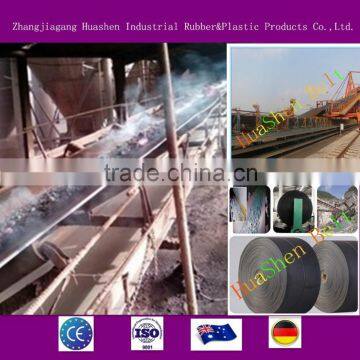 China supplier EP heat transportation system din abrasive manufacture plant rubber conveyor belt for gavel coal iron ore