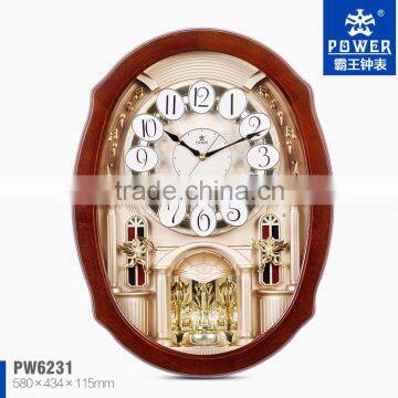 Solid wood wooden big wall digital clock mechanism