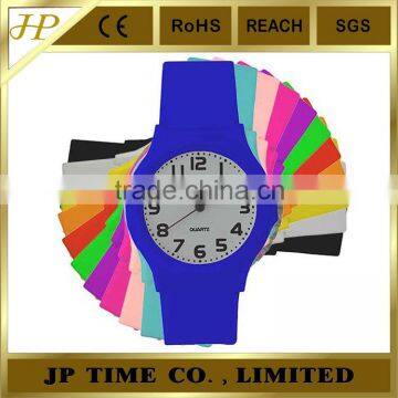 Retro watch with white easy read dial and plastic resin strap watch retro style