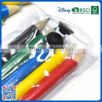 Customer Disign 3.5 Inch Kids Small 5pcs Mini Color Pencil Set Packed in Pvc Bag Supplier's Choice photo-2
